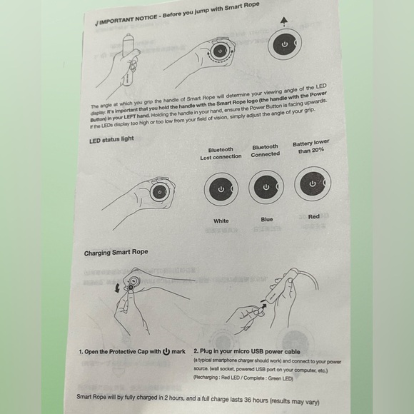 Smart Rope with Storage Bag-Tangram LED- Sz. Large: 107.9" length - Picture 10 of 10